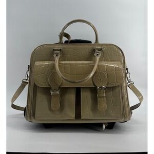 Siamod by Mc Klein SAN Martino Beige Wheeled 14" Laptop Briefcase Luggage